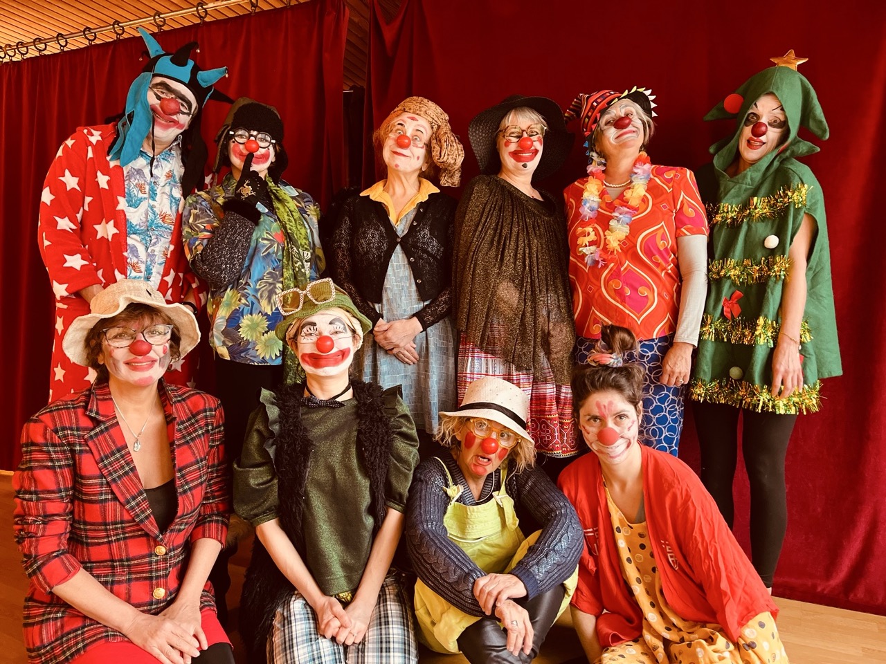 Groupe de clowns